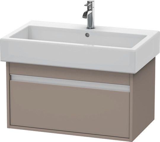 Duravit Ketho Waschtischunterbau wandhängend Basalt Matt 750x440x410 mm - KT668704343