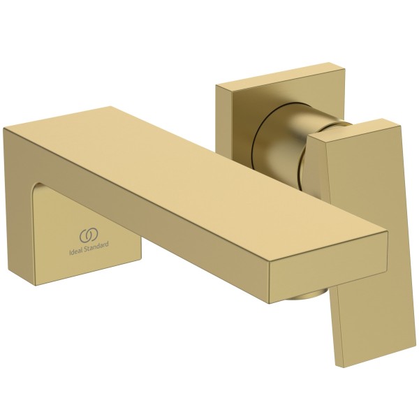 Ideal Standard Wand-Waschtischarmatur Extra Ausladung 160mm Brushed Gold, BD509A2