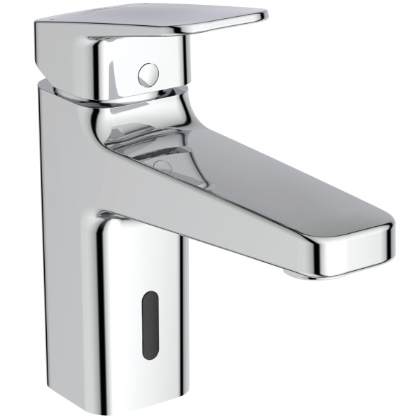 Ideal Standard Waschtischarmatur Ceraplan iX H90 PushOpen Hybrid, Sensor, Bluestart, Chrom, BD283AA