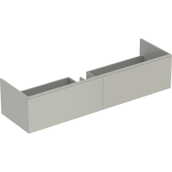 Geberit Xeno2 Unterschrank f. Waschtisch aus VARICOR mit zwei Hl., 159,5x35x47,3cm, greige, 50034600