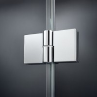 Preview: Kermi Eck-Halbteil rechts Preview: Kermi Eck-Halbteil rechts Liga 2CR 1230x1850, silber hochglanz, ESG klar, LI2CR12318VAK