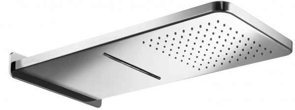 Herzbach Herzbach Living Spa Regenbrause Wand Regen/Schwall 270mm x 593mm poliert, 11.664000.1.01