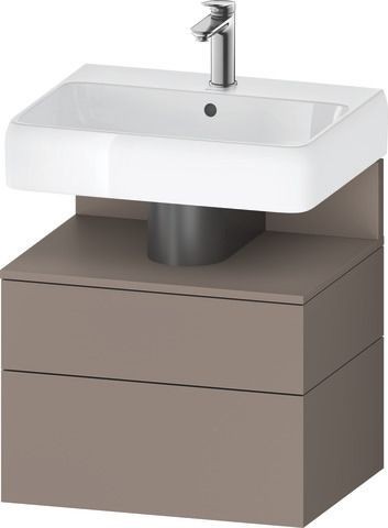 Duravit Qatego Waschtischunterbau wandhängend Basalt Matt 590x470x590 mm - QA4393043430010
