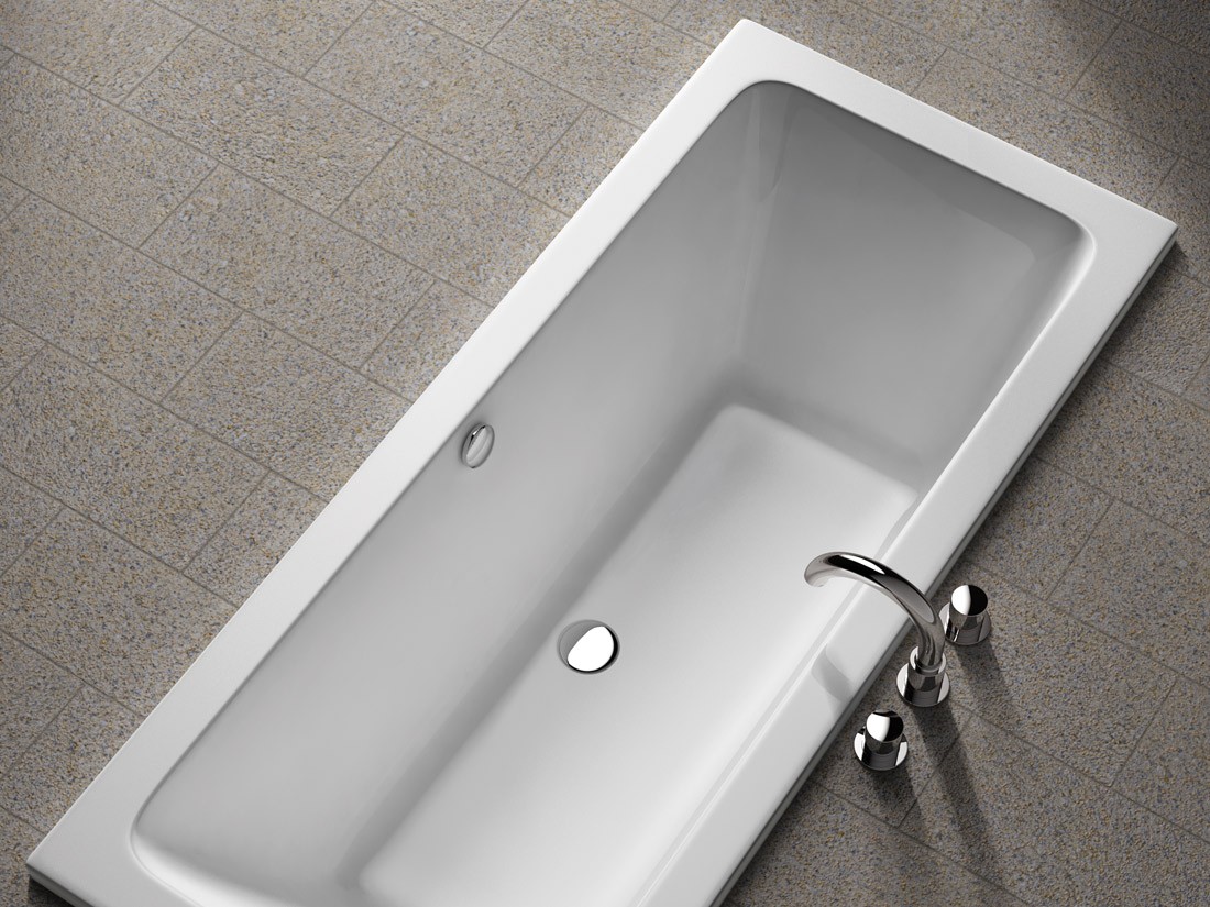 Koralle Badewanne T200 180/80 rechteckig, VL429180080201 VL429180080201