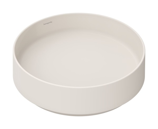 Hansgrohe Xuniva Evo S Aufsatzwaschtisch 400/400 ohne Hahnloch und Überlauf, Sandbeige Matt, 6032378