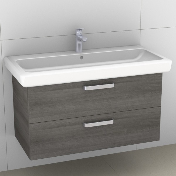 Artiqua 413 Waschtischunterschrank für IT! 121900, 121903, 121905 Graphit Struktur quer, 413-WU2L-K1