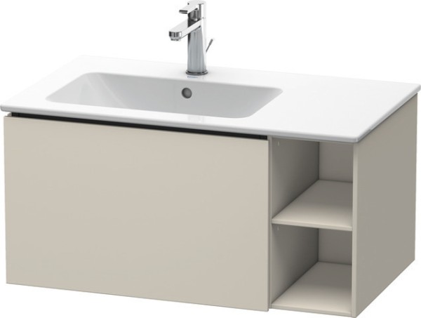 Duravit L-Cube Waschtischunterbau wandhängend Taupe Matt 820x481x400 mm - LC619109191