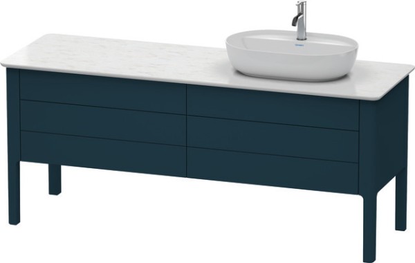 Duravit Luv Konsolenwaschtischunterbau bodenstehend Nachtblau Seidenmatt 1733x570x743 mm - LU9568R98
