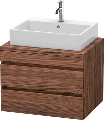 Duravit DuraStyle Konsolenwaschtischunterbau wandhängend Nussbaum dunkel Matt 700x548x512 mm - DS531