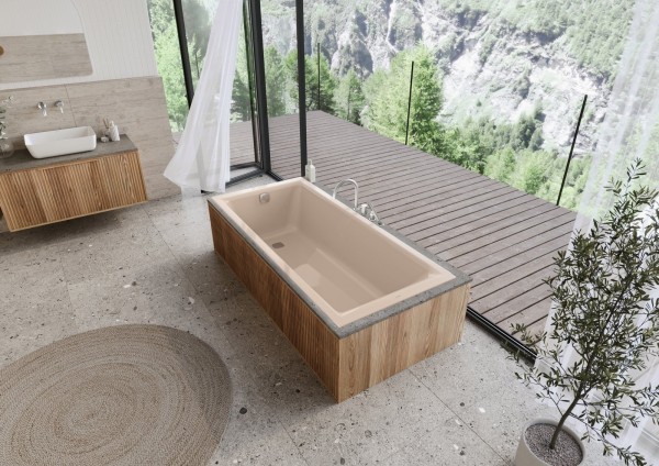 Kaldewei Badewanne PURO NEXT Modell 1428, 1800x800 mm, bahamabeige, Perl-Effekt, 142800013030