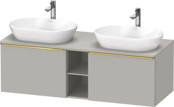 Duravit D-Neo Konsolenwaschtischunterbau wandhängend Betongrau Matt 1400x550x459 mm - DE4950B3407000