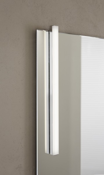emco LED-Spiegelklemmleuchte senkrecht, 500 x 45 x 37 mm neutralweiss 4000 K, chrom Energieeffizienz