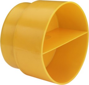 Viega Stopfen 8010.23, in DN80 Kunststoff gelb RAL 1004