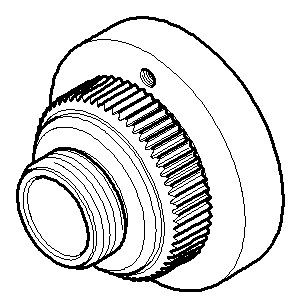 Dornbracht Rastbuchsenaufnahme Ersatzteile 091212051 D. 35 x 26,5 mm Champagne (22kt Gold)