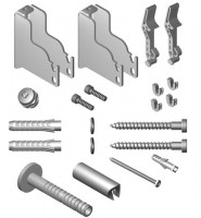 Kermi Badheizkörper Kermi Badheizkörper Befestigungs-Set Credo-Uno weiß, ZB03340001