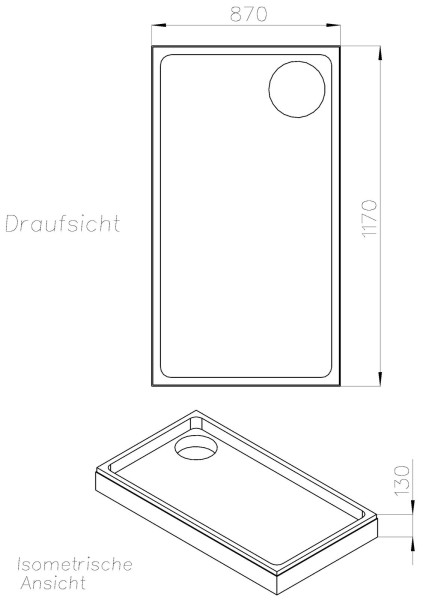 Neuesbad Wannenträger für Kaldewei Superplan 90x120x2,5