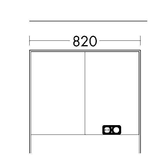 Burgbad Spiegelschrank Moto Preisgruppe 2 825x820x200 Schilf Solid Matt, SPVO082F6907