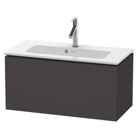 Duravit L-Cube Waschtischunterbau wandhängend Graphit Supermatt 820x391x400 mm - LC615708080