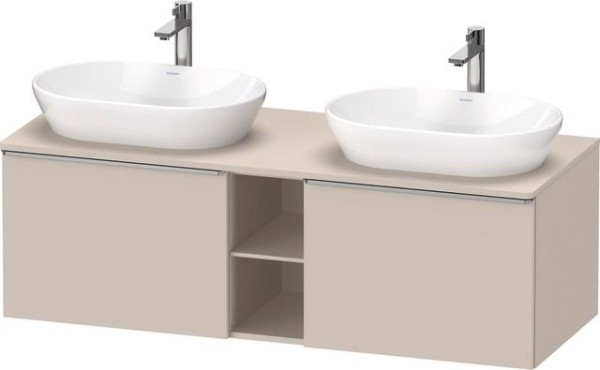 Duravit D-Neo Konsolenwaschtischunterbau wandhängend Taupe Matt 1400x550x459 mm - DE4950B70910000