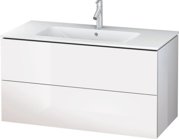 Duravit L-Cube Waschtischunterbau wandhängend Weiß Hochglanz 1020x481x550 mm - LC624202222