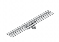 I-DRAIN Korpus Linear 54 I-DRAIN Korpus Linear 54 mm, 70cm,1Siphon waagr.DN40,mit Abdichtg