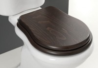 Axa one Contea Holz Axa one Contea Holz WC-Sitz, Scharniere: gold