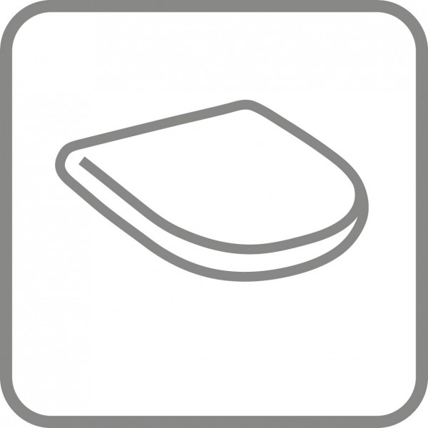 Villeroy & Boch WC-Sitz O.novo 368x438x49mm Oval Weiß Alpin, 8M436101