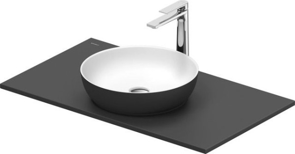 Duravit Sivida SET, Aufsatzbecken r.400 B.Aussen: dunkelgrau matt