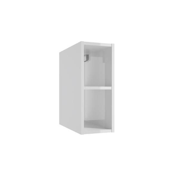 Neuesbad Serie 40 offenes Regal, B:200,H:500,T:430mm, Korpus/Front: weiss hochglanz lackiert