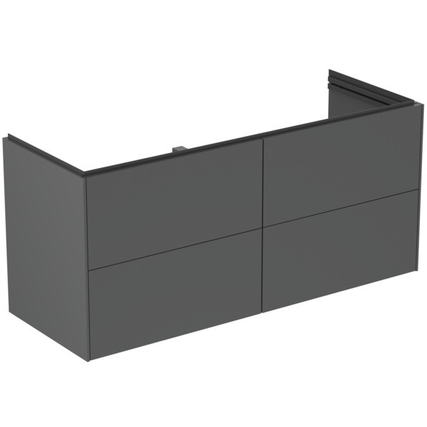 Ideal Standard Möbelwaschtischunterschrank Conca 1200 mm 4 Auszüge Anthrazit matt, T5579Y2