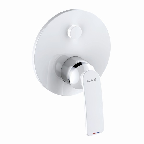 Kludi BALANCE Unterputz-Wannenarmatur Push Set m. Funktionseinheit weiß/chrom, 527599175