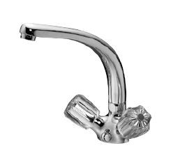 Kaja Classic Spültisch mit versenkb.r, Kette,Gussausl. 185mm chrom Kroneng., 31612-1-C
