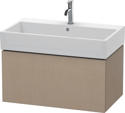 Duravit L-Cube Waschtischunterbau wandhängend Leinen Matt 784x459x394 mm - LC617707575