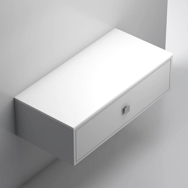 Neuesbad Konsole / Möbelabdeckplatte 105x50x1,5cm, Mineralguss (Solid Surface), weiss matt