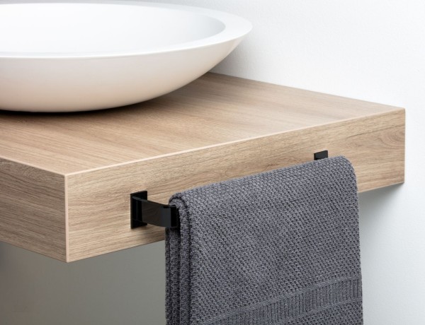 Giese Handtuchbügel starr in schwarz matt, 91662-14