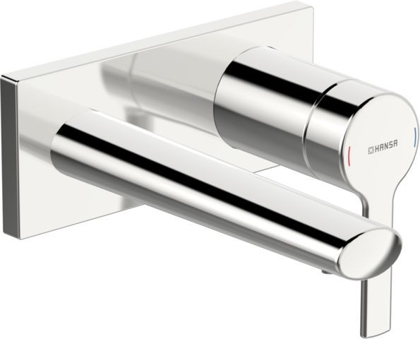 Hansa Waschtischarmatur Unterputz HANSARONDA 4488 Ros. eckig Ausld. 186 mm DN 15 chr