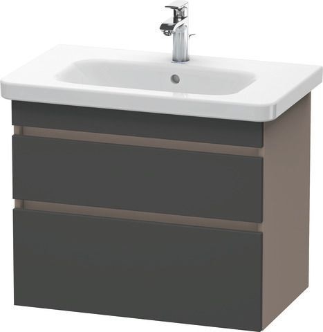 Duravit DuraStyle Waschtischunterbau wandhängend Graphit & Basalt Matt 730x448x610 mm - DS648104943
