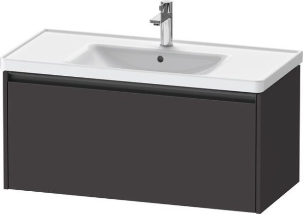 Duravit Ketho.2 Waschtischunterbau wandhängend Graphit Supermatt 984x455x440 mm - K25084080800000
