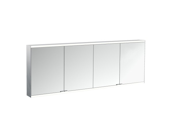 emco LED-Lichtspiegelschrank prime 2 Facelift Aufputz, 2000 mm, 4-türig, IP 20 Rückwand verspiegelt,