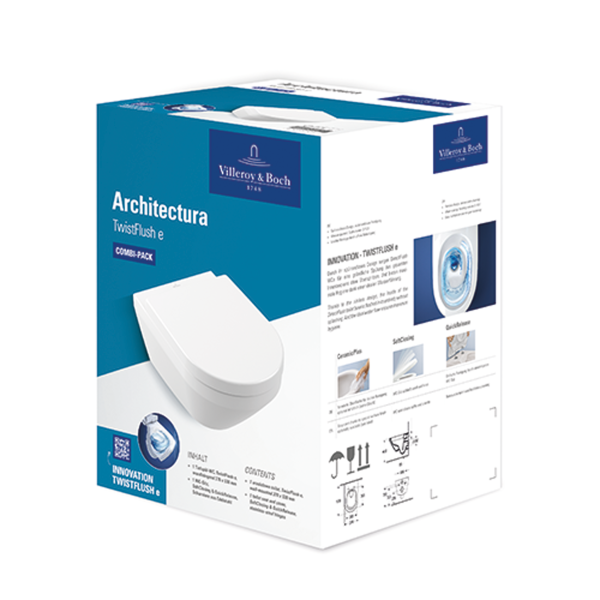 Villeroy & Boch Combi-Pack Architectura 370x530x355mm ov wandh Abg waagr m TwistFl e3 weAlpin