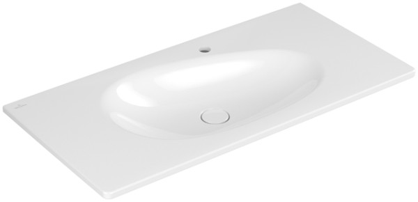 Villeroy & Boch Schrankwaschtisch Antao 1000x500mm,, 1 Hahnloch ohne Überlauf Weiss Alpin cplus