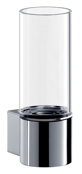 Emco system 2 Glashalter, Kristallglas klar, chrom, 352000100