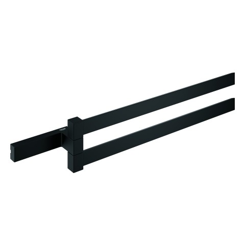 GROHE Doppel-Handtuchhalter Selection Cube 102280 2-armig 400mm phantom black, 102280KF00