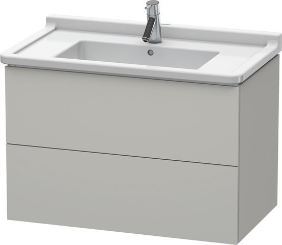 Duravit L-Cube Waschtischunterbau wandhängend Betongrau Matt 820x469x558 mm - LC6265007070E00