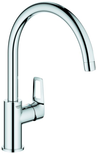 Grohe Einhand-Spültischbatterie BauLoop 31368_1 hoher Auslauf GROHE ZERO chrom, 31368001