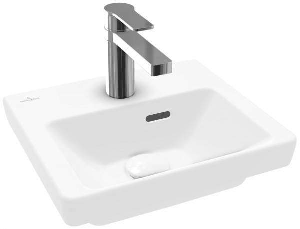 Villeroy & Boch Subway 3.0 Handwaschbecken, 370 x 305 x 130 mm, Stone White CeramicPlus, mit Überlau