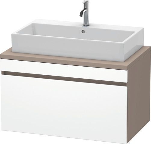 Duravit DuraStyle Konsolenwaschtischunterbau wandhängend Weiß & Basalt Matt 900x548x512 mm - DS53130