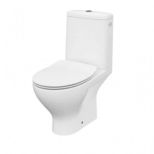 Neuesbad WC-Kombination mit aufgesetzten Spülkasten, spülrandlos (rimless)