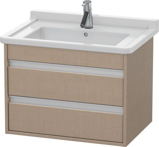 Duravit Ketho Waschtischunterbau wandhängend Leinen Matt 650x455x480 mm - KT664307575