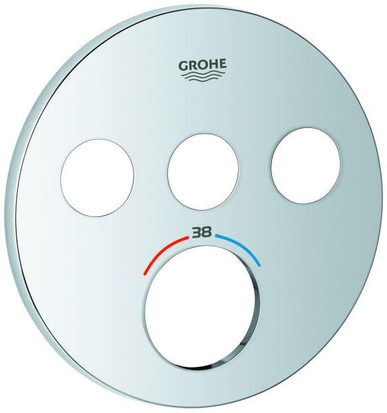 GROHE Rosette 49035 für SmartControl UP-THM rund mit 3 ASV chrom, 49035000